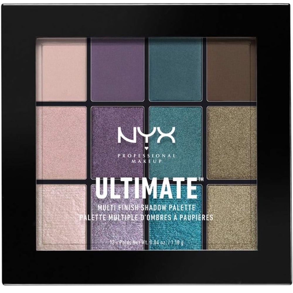 NYX Ultimate Multi- Finish Shadow Palette - Smoke Screen